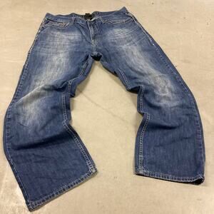 Baggy Y2K helix western Jeans 36x30